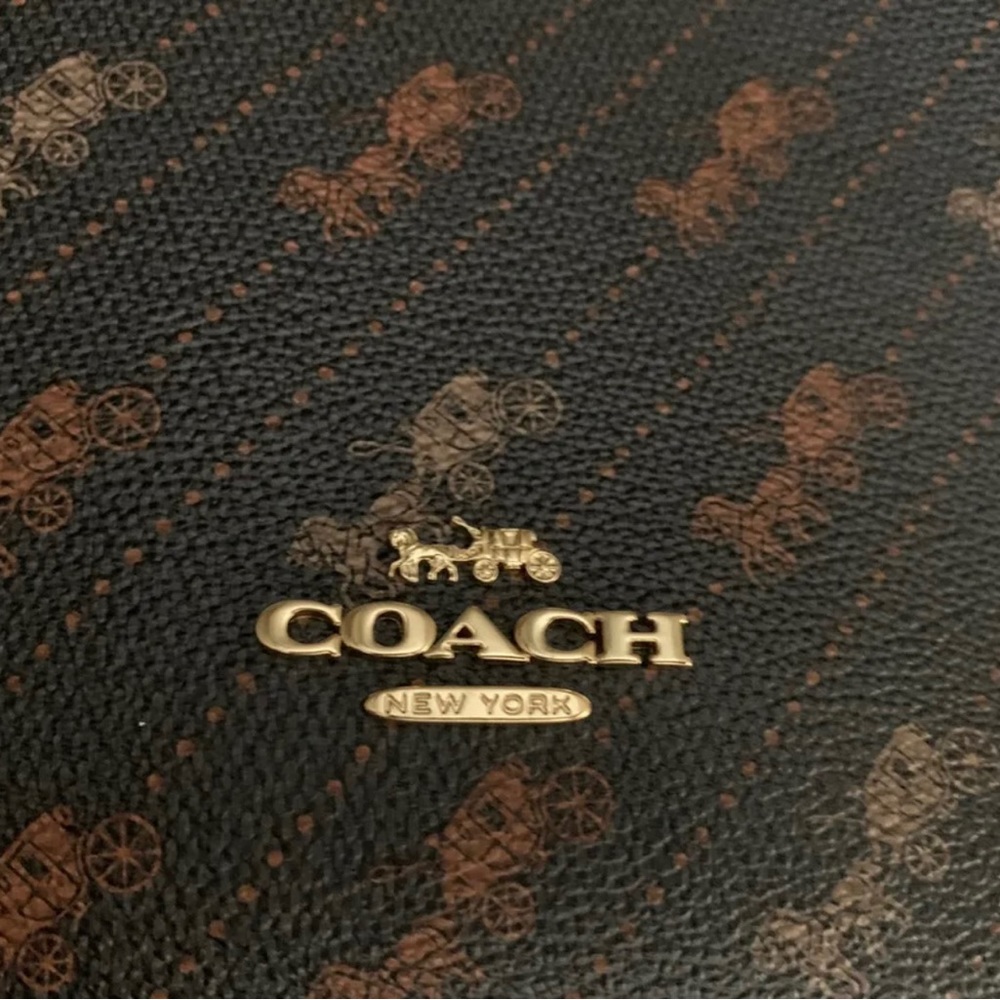 COACH Horse And Carriage Tote 27 Diagonal Print Retail $328 Purse Gift Exclusive